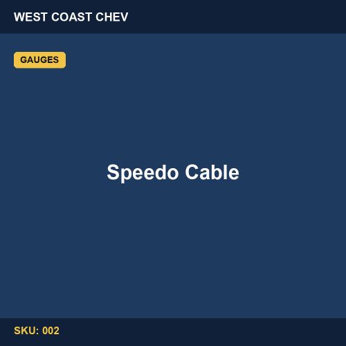002 Speedo Cable