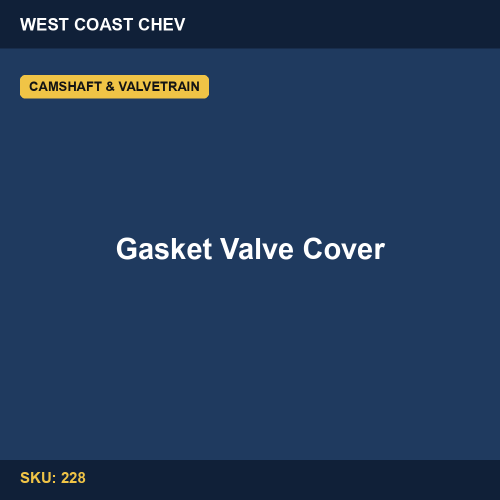 228 Gasket Valve Cover