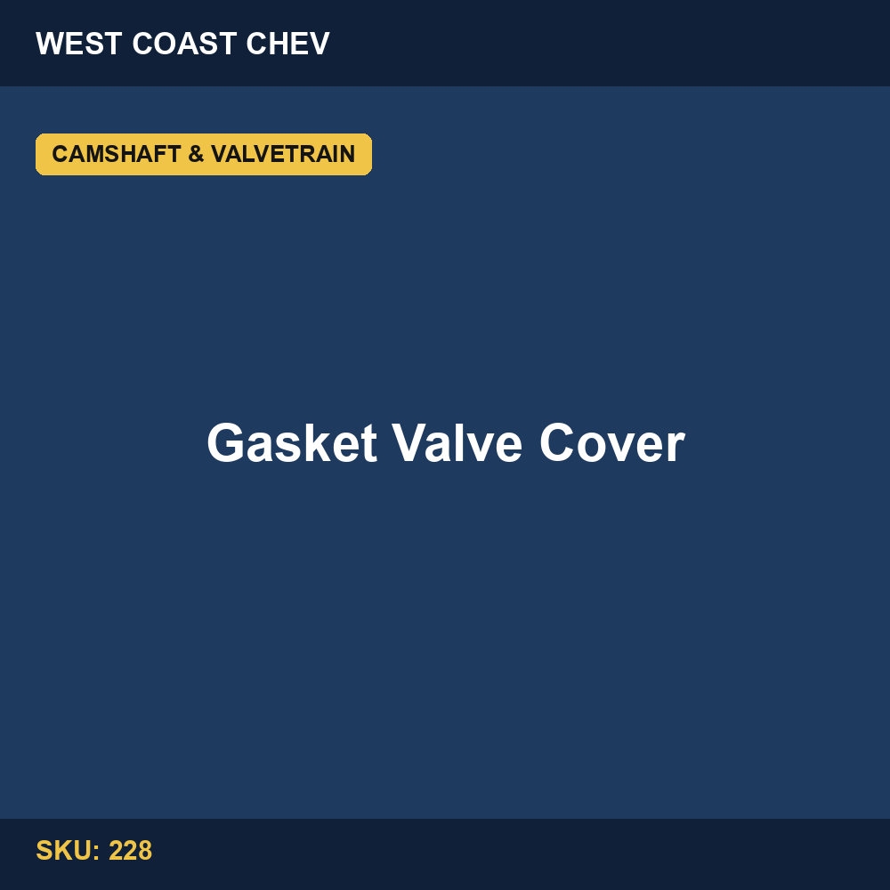 Gasket Valve Cover