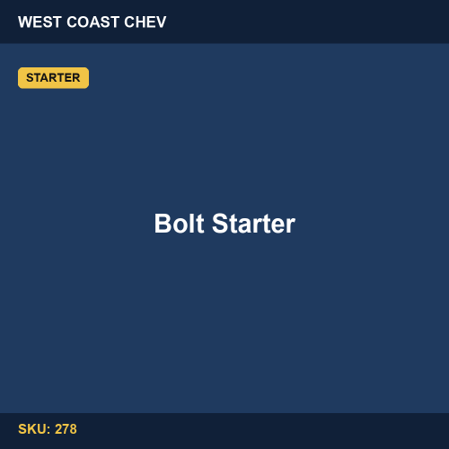 278 Bolt Starter