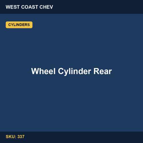 337 Wheel Cylinder Rear