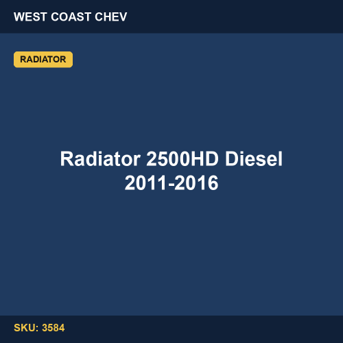 Radiator 2500HD Diesel 2011-2016