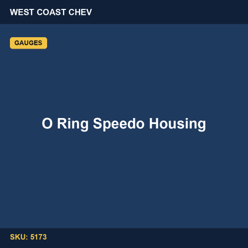 5173 O Ring Speedo Housing