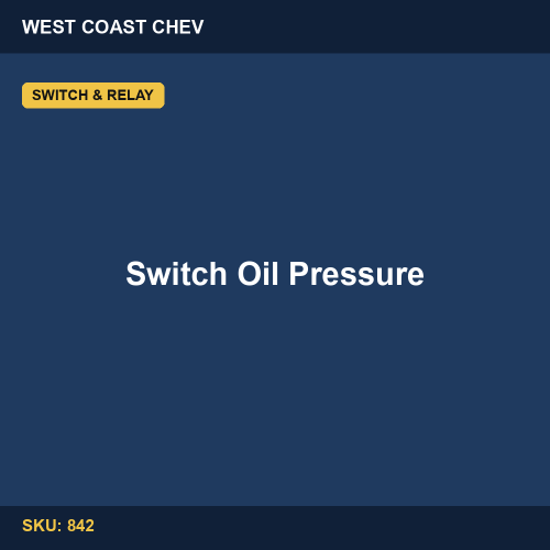842 Switch Oil Pressure