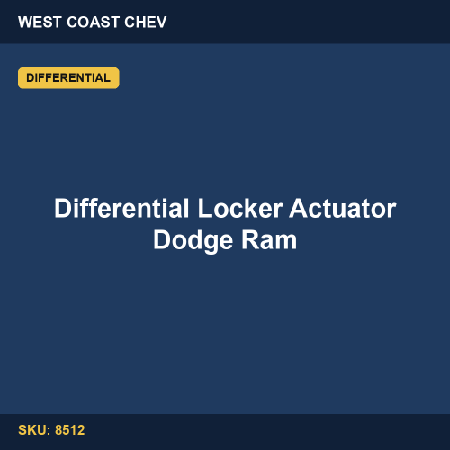 Differential Locker Actuator Dodge Ram