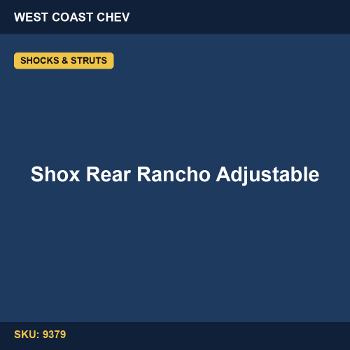 Shox Rear Rancho Adjustable