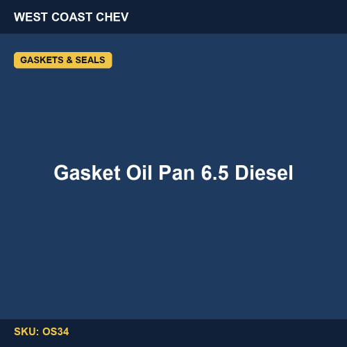 OS34 Gasket Oil Pan 6.5 Diesel