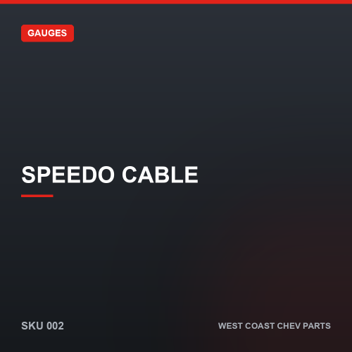 wcc-002 Speedo Cable — SKU 002