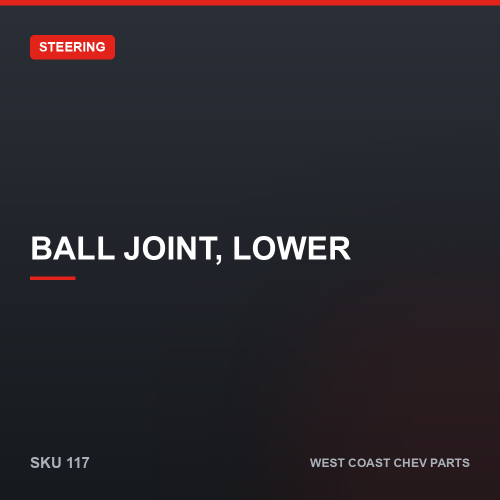 wcc-117 Ball Joint, Lower — SKU 117