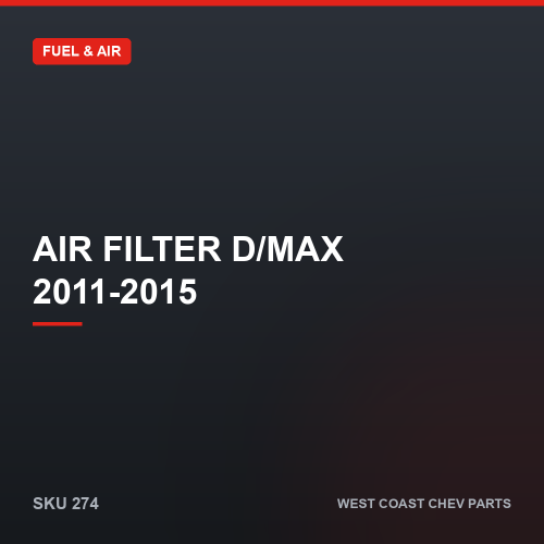 Air Filter D/MAX 2011-2015 — SKU 274
