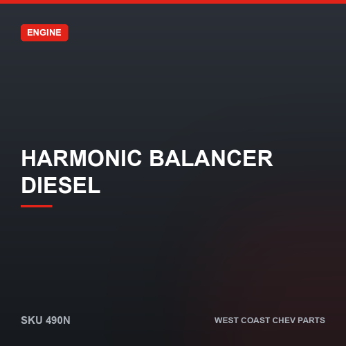 wcc-490N Harmonic Balancer Diesel — SKU 490N