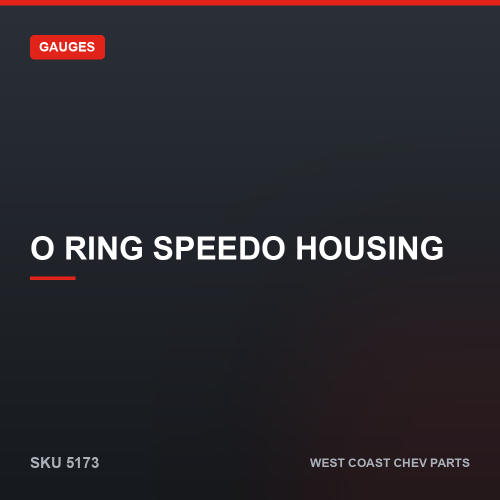 wcc-5173 O Ring Speedo Housing — SKU 5173