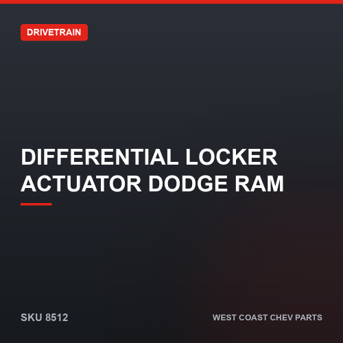 wcc-8512 Differential Locker Actuator Dodge Ram — SKU 8512