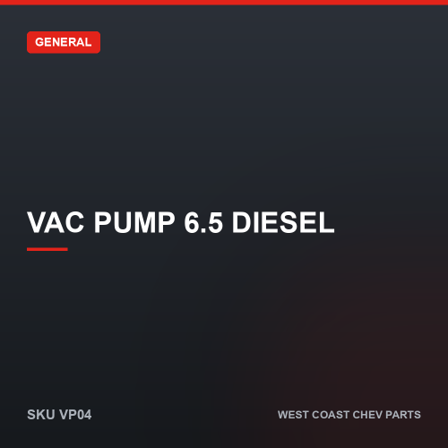 wcc-VP04 Vac Pump 6.5 Diesel — SKU VP04