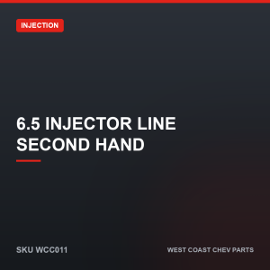 6.5 Injector Line Second Hand — SKU WCC011